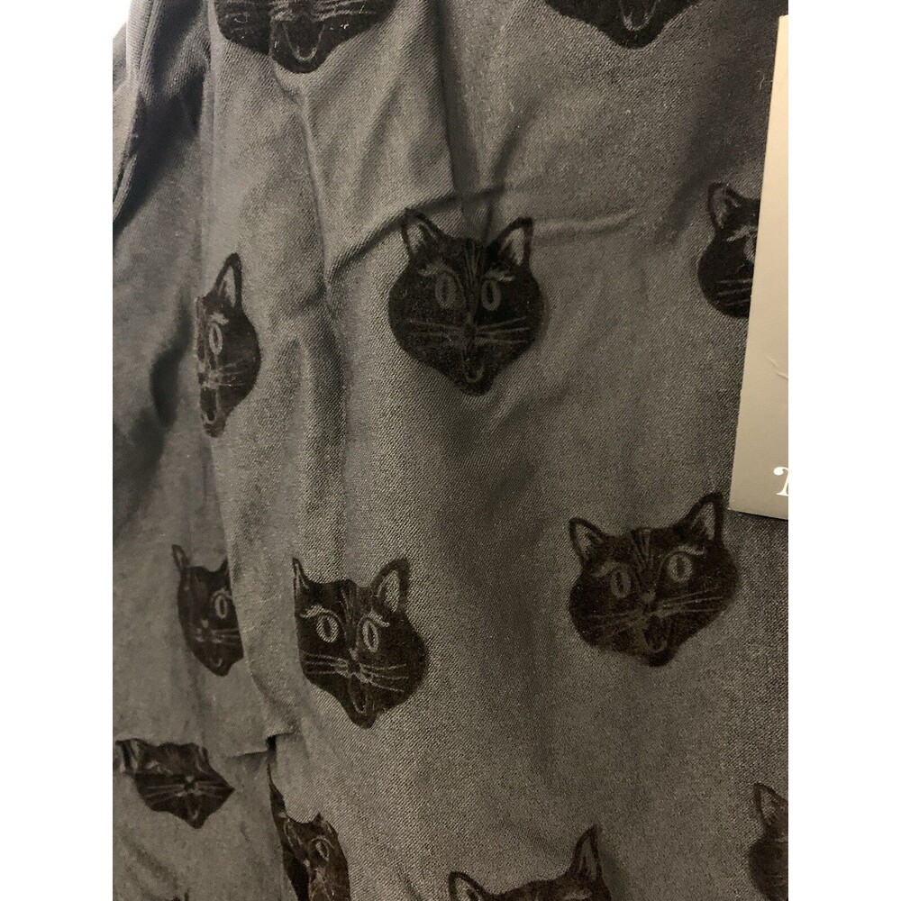 NWT Modcloth Skirt Collectif Halloween Goth Black Cat Velvet Vintage Inspired XS - Picture 3 of 5